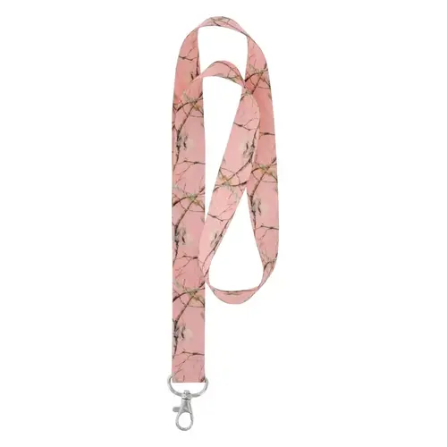 Lanyard Polyester Pink Decorative Key Chain Pink