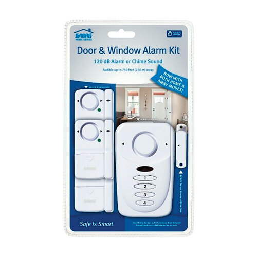 Door and Window Alarm Kit White Plastic White