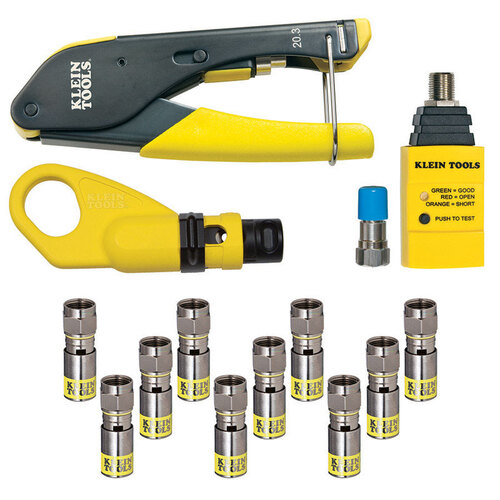 Coax Installer and Test Kit Yellow