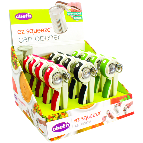 Can Opener EZSqueeze Assorted Stainless Steel Manual Assorted