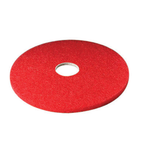 Buffer Floor Pad Scotch-Brite 16" D Non-Woven Natural/Polyester Fiber Red Red