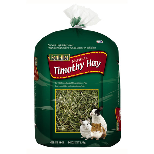 Kaytee 100213742 Timothy Hay Forti-Diet Natural Compressed Bale Small Animal 48 oz