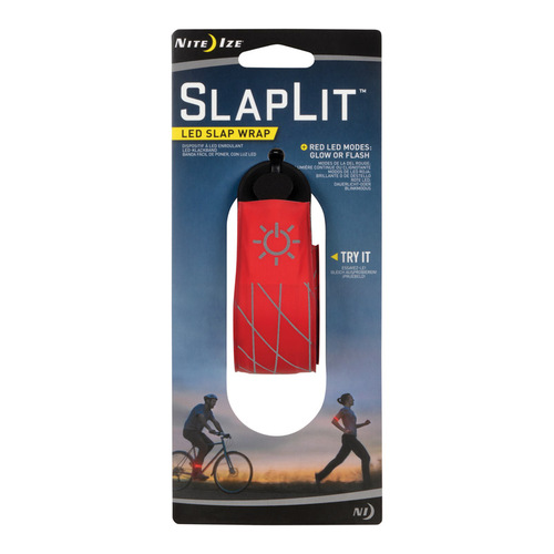 LED Slap Wrap SlapLit Red Red - pack of 3