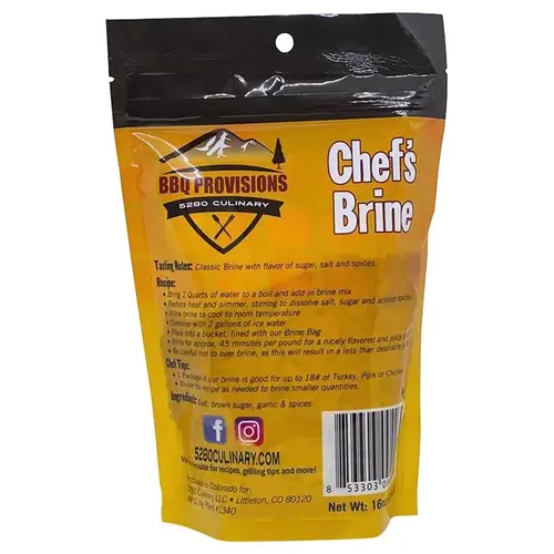 5280 Culinary CHEFBRINE-CS Brine Mix BBQ Provisions Chefs Brine 16 oz