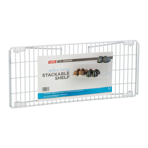 Stackable Shelf Life Organized 7-1/2" H X 10" W X 22" L PE Coated White PE Coated