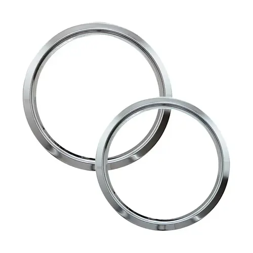 Trim Ring Chrome 8" W X 10.25" L Chrome Pair