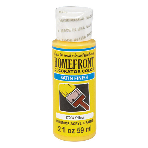 Homefront 17204N-XCP3 Hobby Paint Satin Yellow 2 oz Yellow - pack of 3