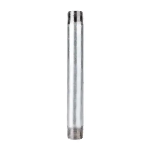 Nipple 1-1/2" MIP each X 1-1/2" D MIP in. Galvanized Steel 10" L Galvanized