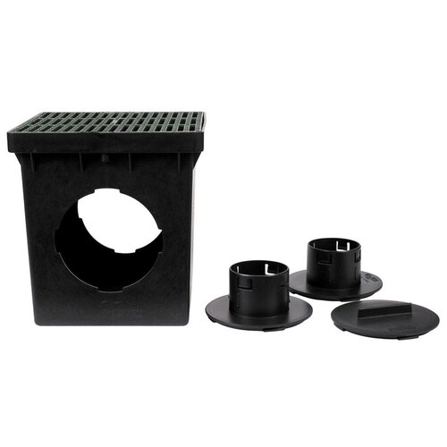 Catch Basin Kit Draintech 12" W X 12.75" D Square Black