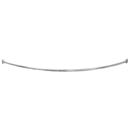 Design House 533604 Curved Shower Rod 63" L Chrome Silver Chrome