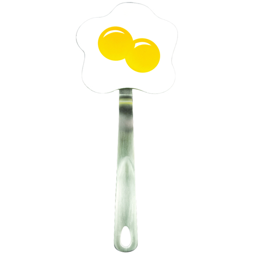 Egg Turner Spatulart 4.8" W X 13.25" L White and Yellow Nylon/Stainless Steel White and Yellow - pack of 6