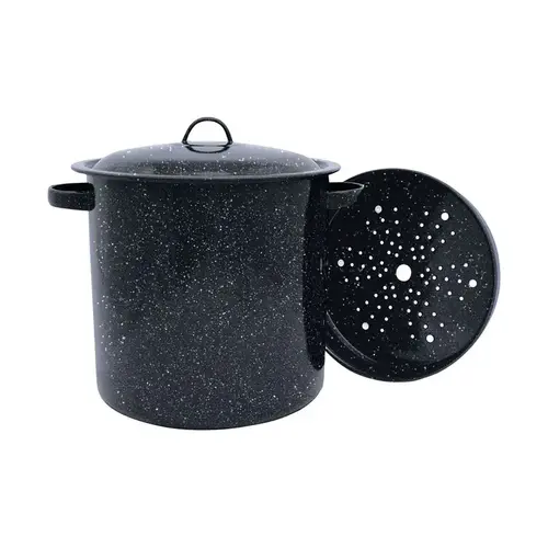 Granite Ware 308930 Pot Aluminum 10" 15.5 qt Black Black