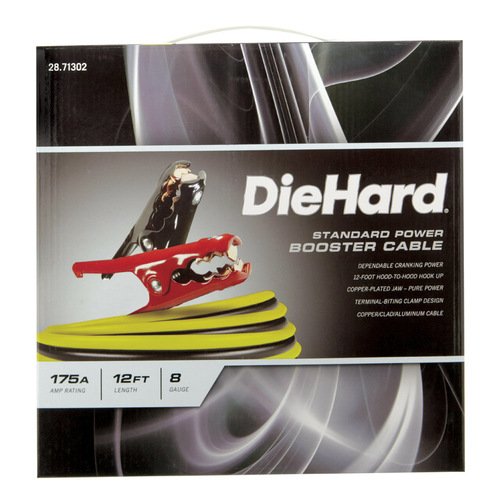 DieHard 71302 Standard Booster Cable 12 ft. 8 Ga. 175 amps