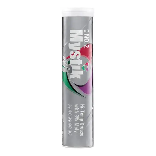 Mystik 901283D-XCP10 JT-6Multi-Purpose Hi-Temp Grease w/Moly, 14 oz, Cartridge Gray/Black
