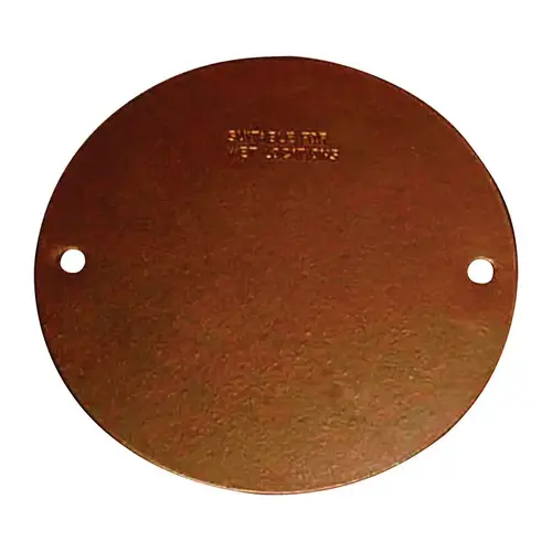 Sigma Engineered Solutions 14241BR Flat Box Cover Round Steel 4.13" H X 4.13" W Bronze