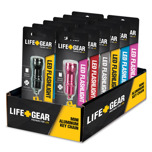 Flashlight Glow 8 lm Assorted LED LR41 Battery Assorted