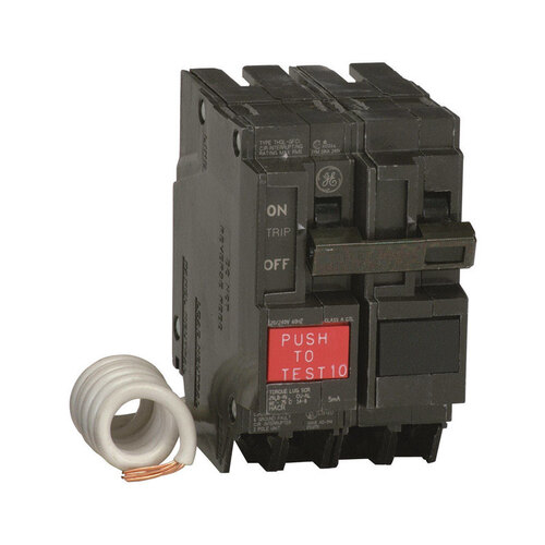 General Electric THQL2130GFTP Feeder Circuit Breaker, Thermal Magnetic, 30 A, 2 -Pole, 120/240 V