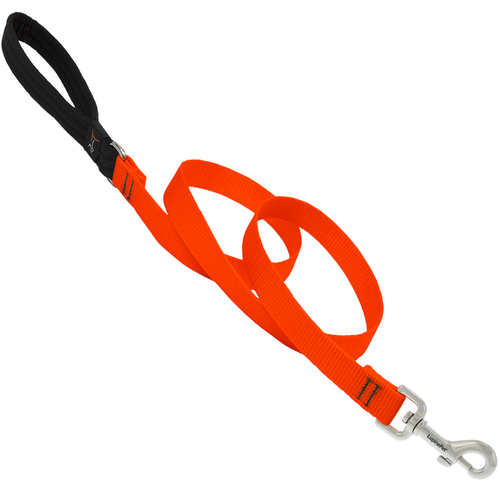 Lupine Pet 52509 Leash Basic Solids Blaze Orange Blaze Orange Nylon Dog Blaze Orange