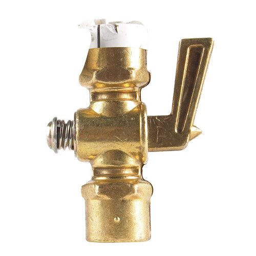 JMF COMPANY 4179867 Pipe Valve 1/4" FPT T X 1/4" S FPT Brass Gold