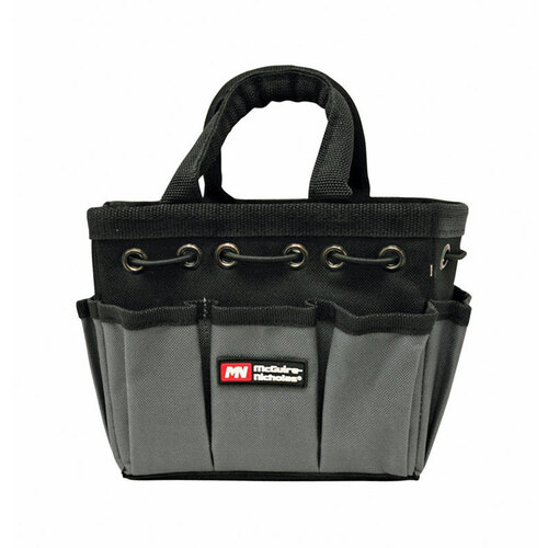 Tool Bag 4" W X 6" H Polyester 8 pocket Black Black