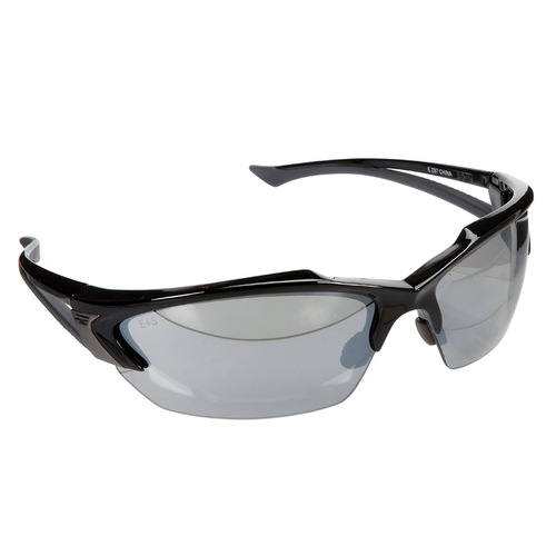 EDGE SDK117 SDK117 Non-Polarized Safety Glasses, Unisex, Polycarbonate Lens, Half Wraparound Frame, Nylon Frame, Black Frame