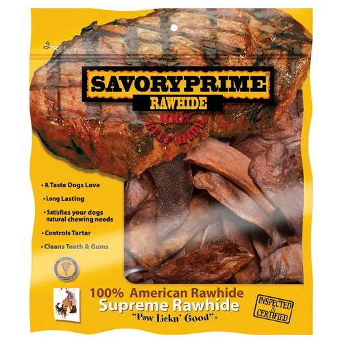 Savory Prime 047 Rawhide Chips All Size Dogs All Ages Beef 6" L