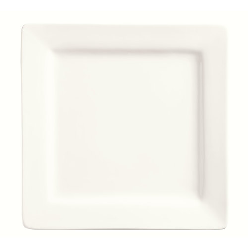 WORLD TABLEWARE SL-7 World Tableware Slate Collection 7.25 Inch Square Ultra Bright White Plate, 24 Each