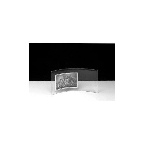 12-3/4" x 6-1/2" Curved Bevelled Glass Picture Frame for 6" x 4" Photo