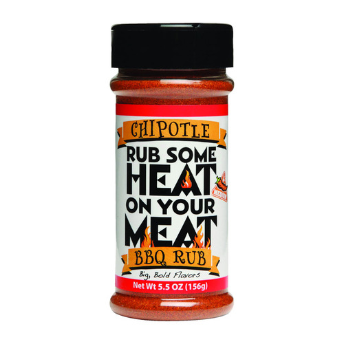 BBQ Spot OW85020-6 Rub Some Heat Seasoning, Chipotle Flavor, 6 oz