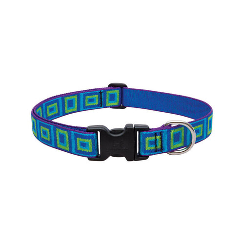 Lupine Pet 73253 Adjustable Collar Original Designs Multicolor Sea Glass Nylon Dog Multicolor
