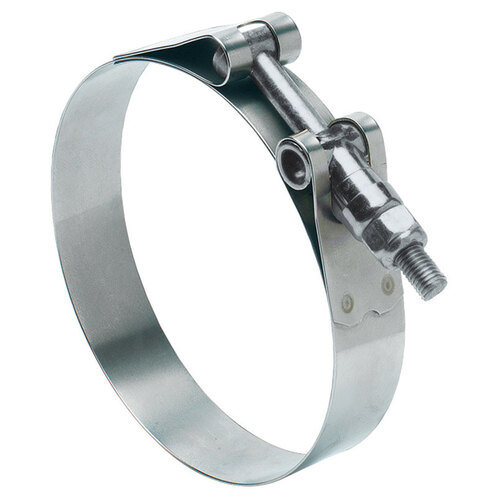 Ideal 300100350553 Hose Clamp Tridon 3-1/2" 3-13/16" 350 Silver Stainless Steel Band T-Bolt Silver