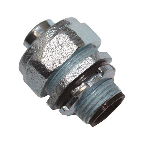 Straight Connector ProConnex 3/4" D Zinc-Plated Iron For Liquid Tight