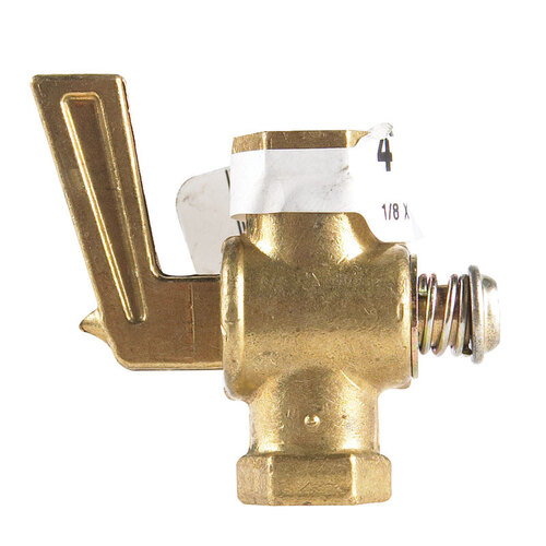 JMF COMPANY 4179883 Pipe Valve 1/8" FPT T X 1/8" S FPT Brass Gold