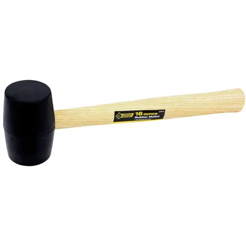 Mallet 16 oz Rubber Head Wood Handle