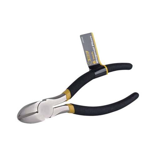 Diagonal Pliers 6" Carbon Steel Black/Yellow