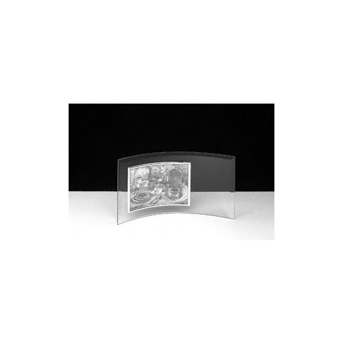 13-1/2" x 7-1/2" Curved Bevelled Glass Picture Frame for 7" x 5" Photo