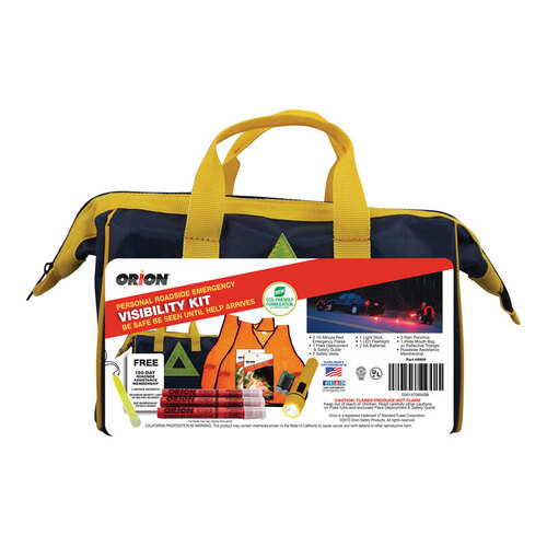 Roadside Emergency Kit 14 pc Red