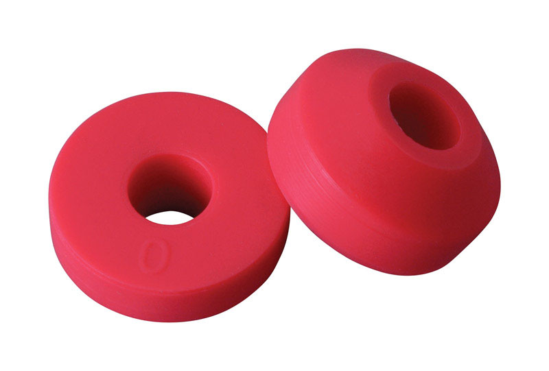 BrassCraft SC2095 Beveled Faucet Washer Rubber Red Pair