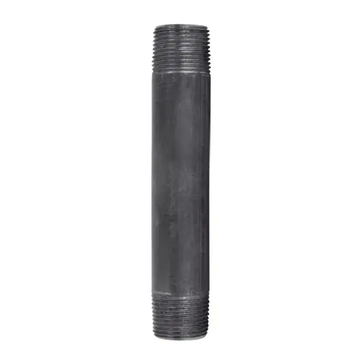 Nipple 3/4" MIP each X 3/4" D MIP Black Steel 5-1/2" L Black