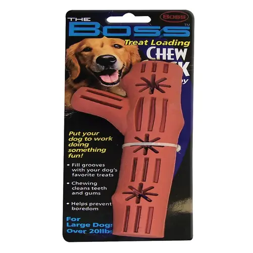 Chew Stick Dog Toy Brown Rubber Large Brown