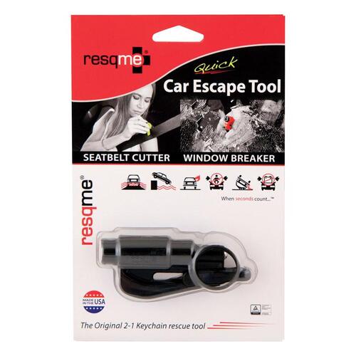 Resqme 25.100.01 Car Escape Rescue Tool 1 pc Black