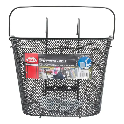 Bell Sports 7121651 Bike Basket Tote Wire Mesh Black Black