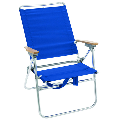 Rio Brands 8385932-XCP4 Folding Chair Hiboy 7-Position Blue Beach - pack of 4