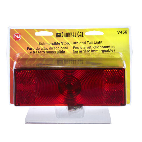 Peterson V456 Combination Tail Light Red Rectangular Utility Red