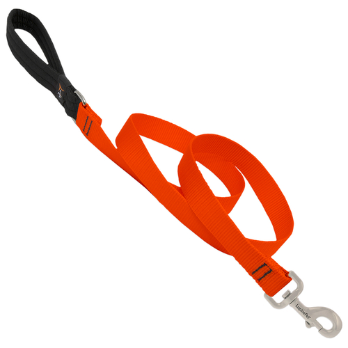 Lupine Pet 52559 Leash Basic Solids Blaze Orange Blaze Orange Nylon Dog Blaze Orange