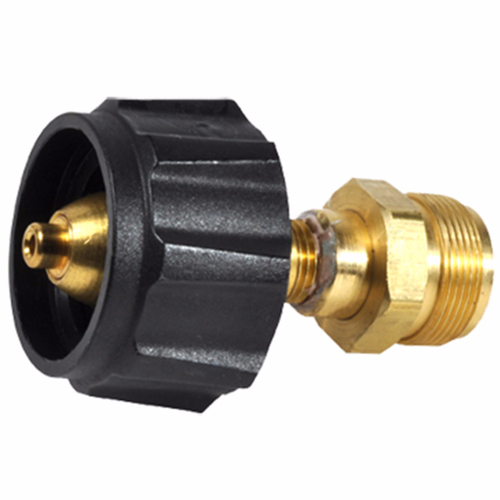 Mr. Heater F276133 Cylinder Adapter 1" D Brass End Fitting w/Acme Nut x Male Throwaway Cylinder Thread Gold