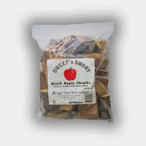 Wood Smoking Chunks Sweet 'N Smoky All Natural Ozark Apple 300 cu in