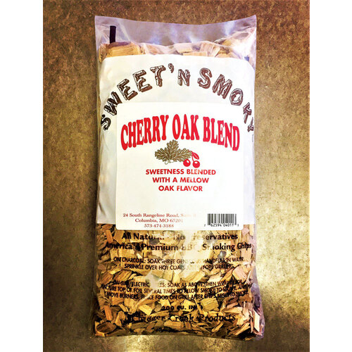 Wood Smoking Chips Sweet' N Smoky Cherry Oak Blend 200 cu in