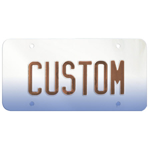 Custom Accessories 8722860-XCP6 License Plate Cover Clear Polycarbonate Clear - pack of 6