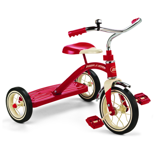 Tricycle, 2 to 4 years, Steel Frame, 10 x 1-1/4 in Front Wheel, 7 x 1-1/2 in Rear Wheel, Red